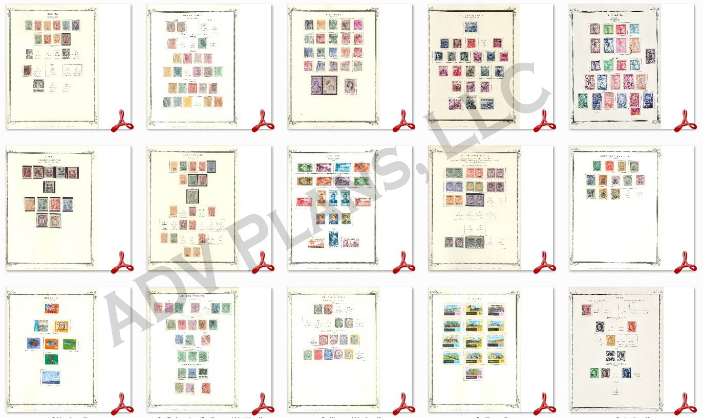 Printable Stamp Album Pages Library