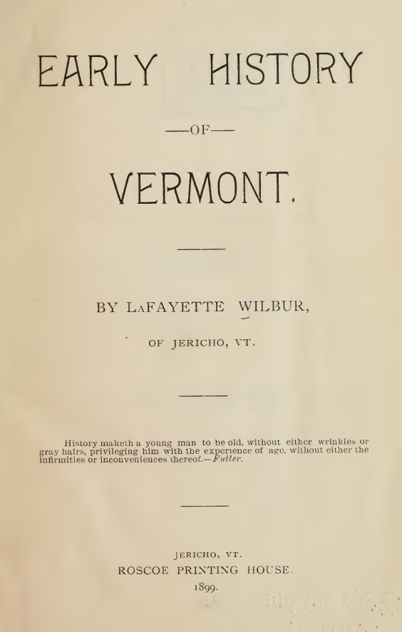 Vermont History and Genealogy